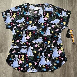 NWT Women’s Medium Disney Tooniforms Eeyore Scrub Top
